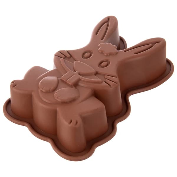 Hare - Silikoneform - Mål 19 × 13 × 4,5 cm - Silikone - Brun