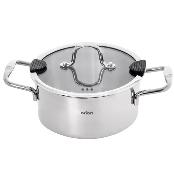 Gryde med Låg - Rustfrit Stål - 20 cm - 3 L