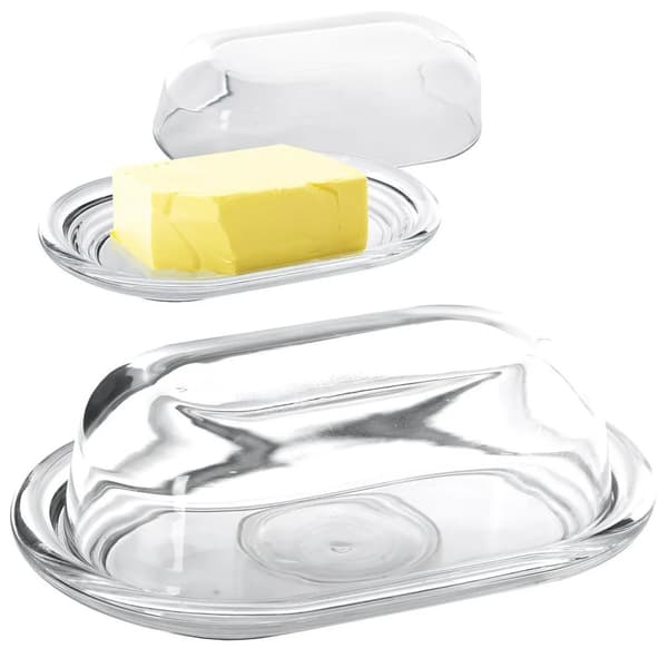 Smørboks - Smøropbevaring - Glas - Oval