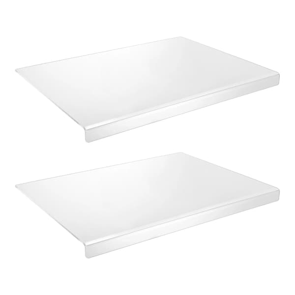 Skärbräda - Akryl - 2-pack - 45,7 x 40,6 cm Rektangulär - Giftfri & Luktfri - Vit