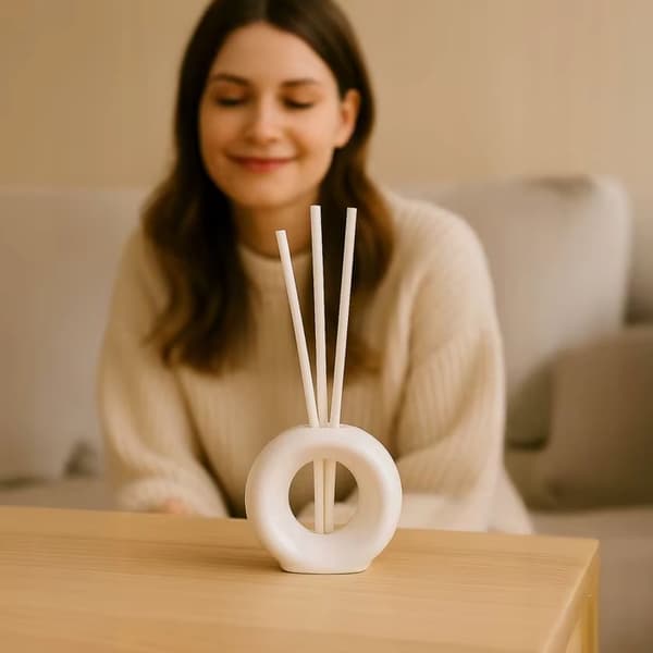 Elegant Duftdiffuser - Rumduft - Luftfrisker - Skaber Stemning - Hvid