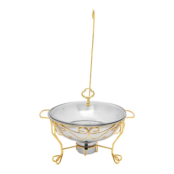Chafing Dish-stativ - Rund - Madvarmer - Rustfrit stål