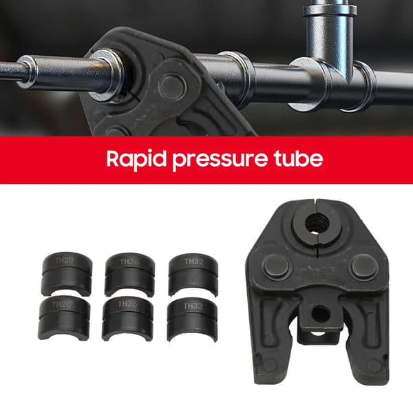 Rörpressbackar - TH-profil 16/20/26/32 mm - För kompositrör & PEX - För hydraulisk press - Koppar- och multilagerkopplingar