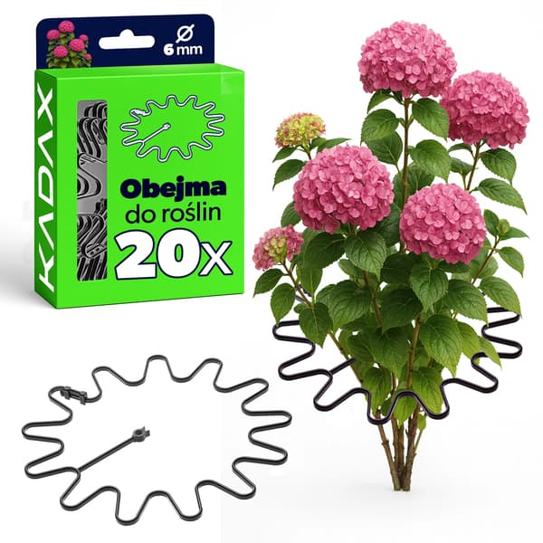 Växtstöd - Stödring - Ø 21 cm - 20-pack - Svart