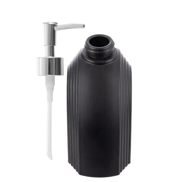 Sæbedispenser - Glas - 320 ml - Sort