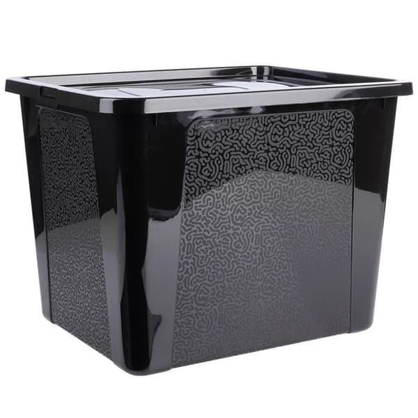 Opbevaringsboks - Plastbeholder - 30 l - Sort