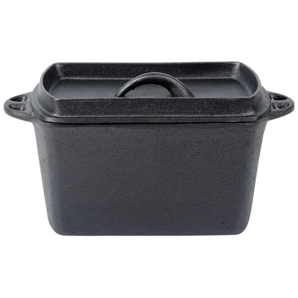 Brødform CAST LINE - Med Støbejernslåg - 27 cm - 2 l - Sort