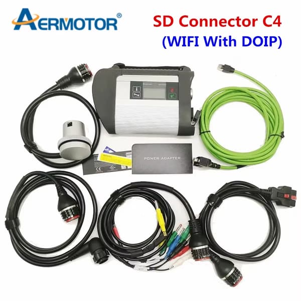 MB STAR C4 - SD Connect Diagnoseinterface - DOIP - Til Biler og Lastbiler - Uden Software - Full Chip - 2025.06