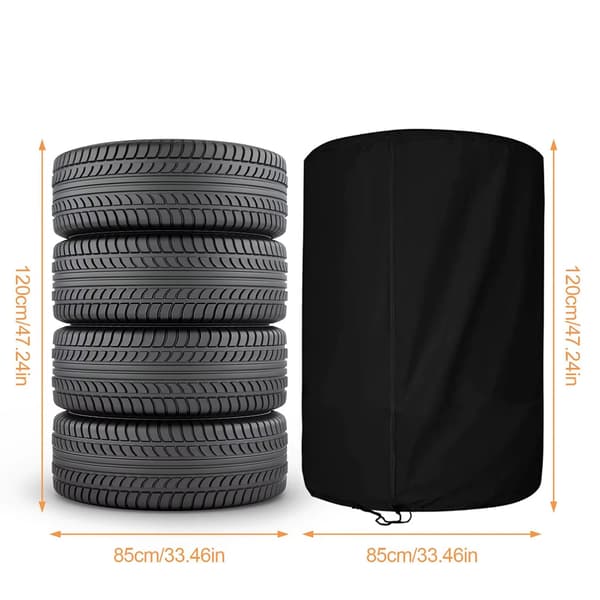 Däckväskor - 2-pack - Universella däcköverdrag - Skyddshöljen för 4 däck