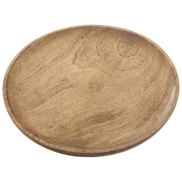 Serveringsbakke MANGO - Rund - Træ - 30 cm - Brun