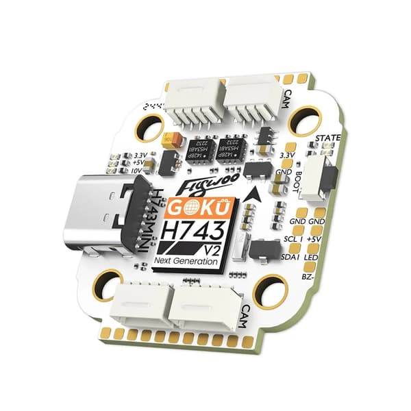 FPV Drönare Flight Controller ESC Stack - H743 Pro Mini - 20x20 mm - AM32 45A 32-bit 128K - För FPV Racingdrönare - 45A Stack