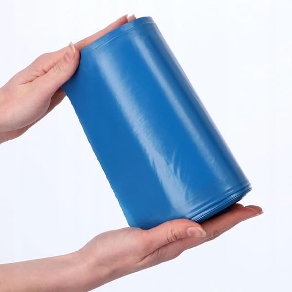 Sopsäckar - Avfallspåsar - 120 l - Extra starka - 15 st - Blå