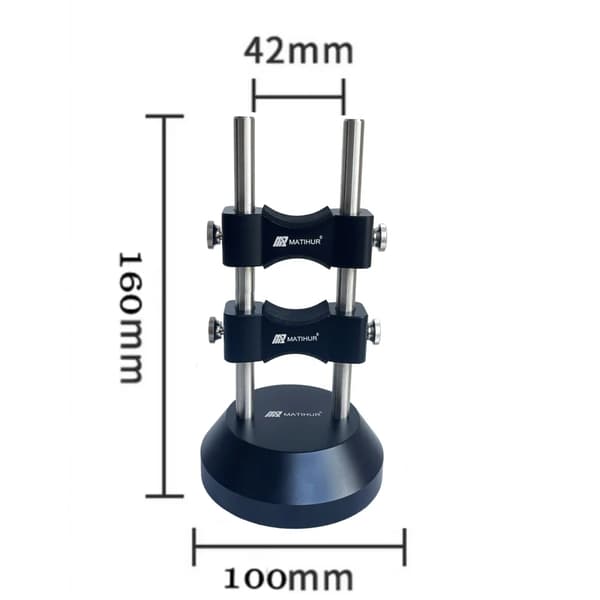 Kabelholder til strømstik - Stativ - 160 mm - 304 rustfrit stål - Stødabsorberende - Sort