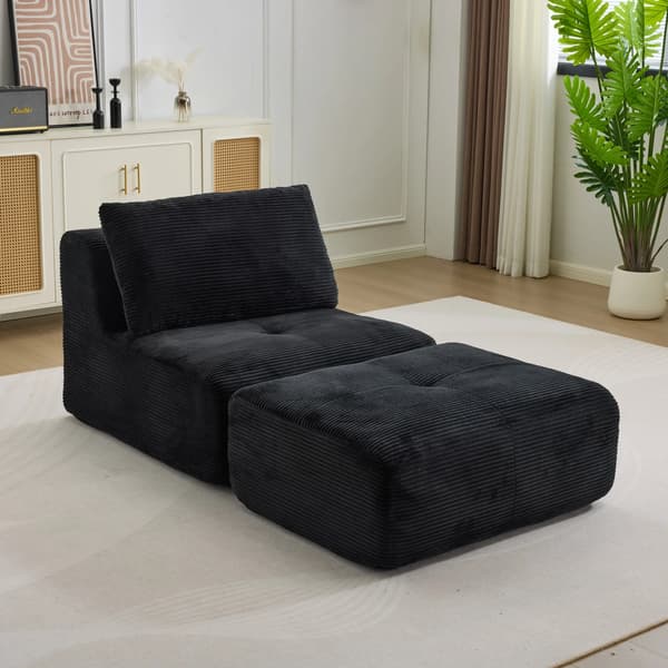 Modulsoffa - Enkel sittmodul - Modern - L-formad - Modulär - Blandtyg - Montering krävs - Vardagsrum