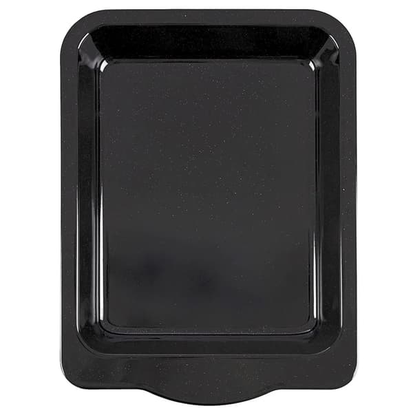 Emaljeret Bageplade - Rektangulær Form - Dybde 5 cm - 36 x 26 cm - Sort