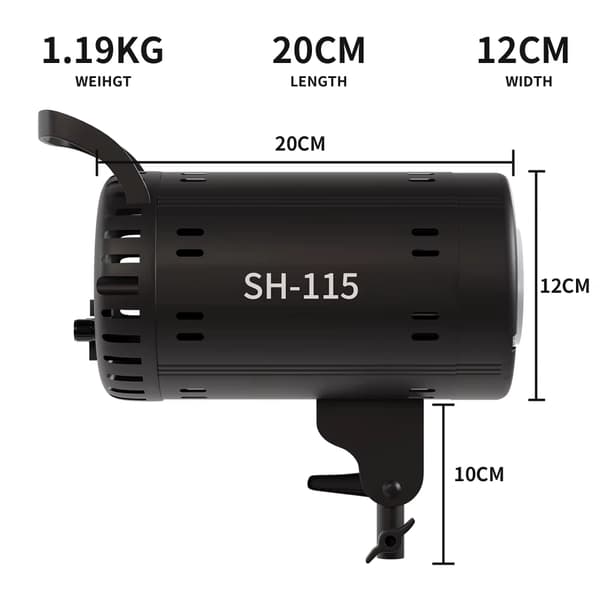 Bowens-softboks - Bærbar lantern-softboks - 95 cm - 115 W - Blødt lys - Til studiofotografering