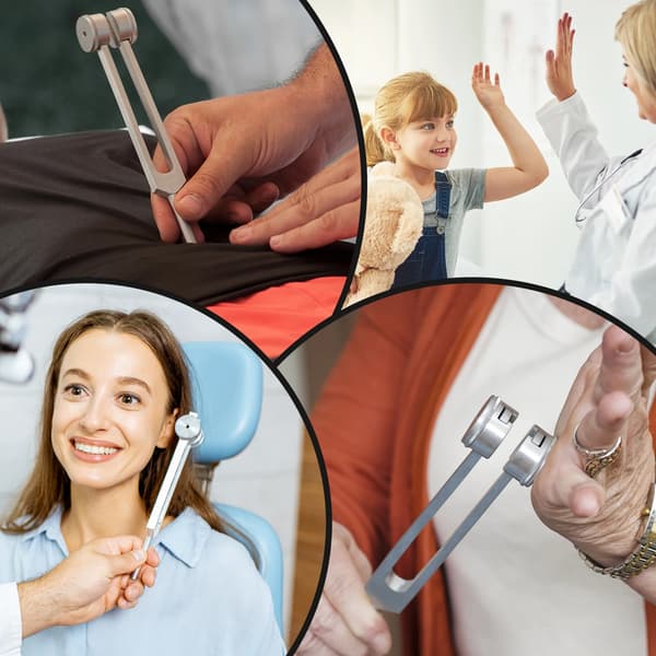Stemmegaffel - Medicinsk tuning fork - Aluminiumlegering - Manuel - Lydterapi & Healing - Chakra