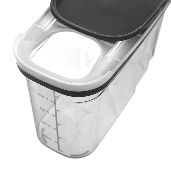 Dispenser til bulkvarer - 1,25 l - Plastik - Grå