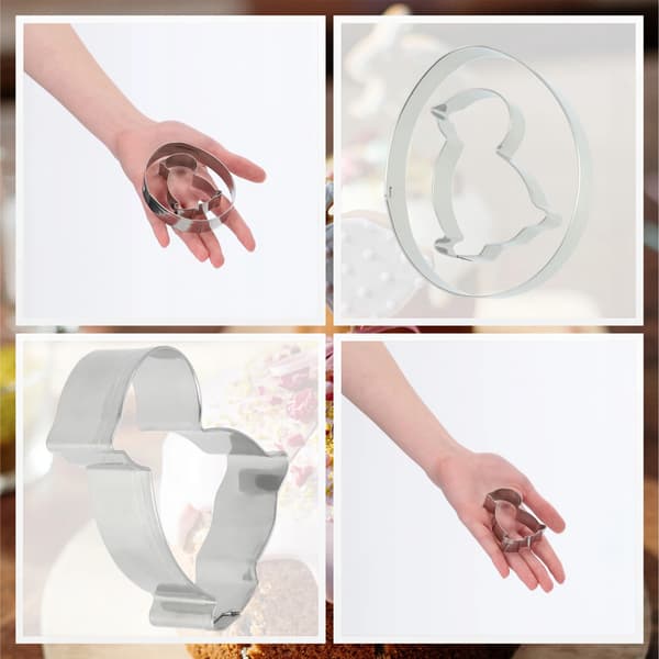 Kakform - Pepparkaksform - Kycklingform - Metall - CE/EU - Silver