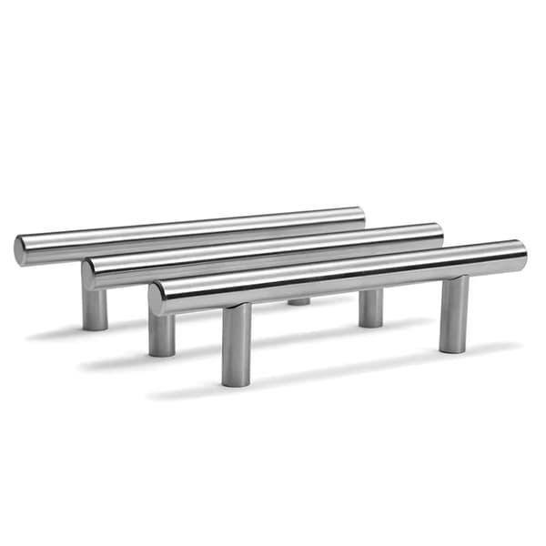 Køkkenlågegreb - Møbelgreb - 20 stk. - T-greb - Rustfrit stål - Sølv - 96 mm