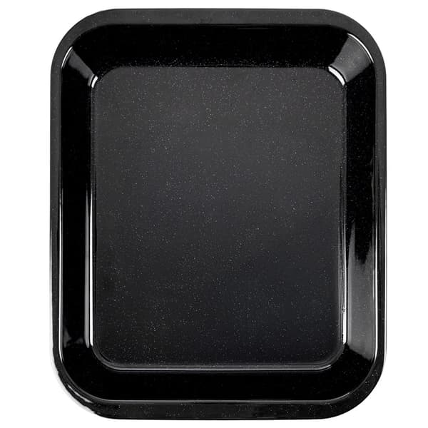 Emaljeret bageform - Rektangulær og dyb - 31 x 25 x 4,5 cm - Sort