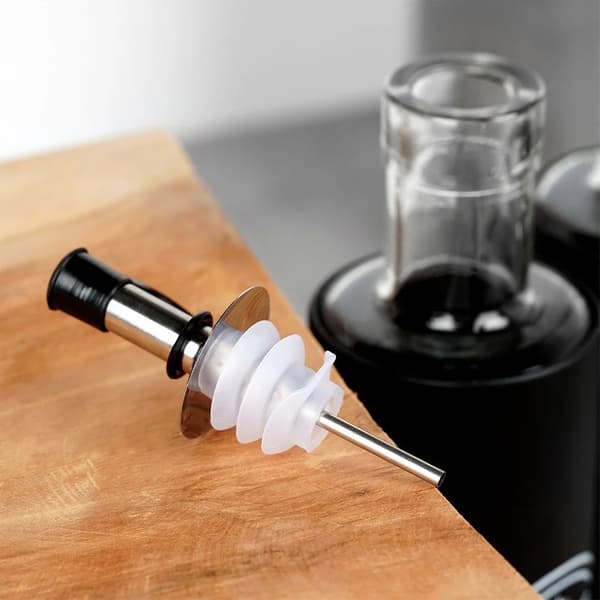Olie- og eddikeflasker - Glas - 300 ml - 2-pak - Sort
