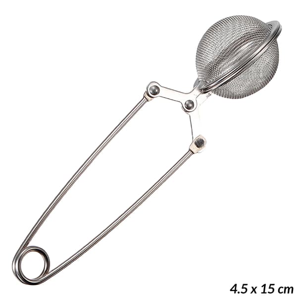 Tesil - Teinfuser - Rostfritt stål - Kuldiameter 4,5 cm - Längd 15 cm