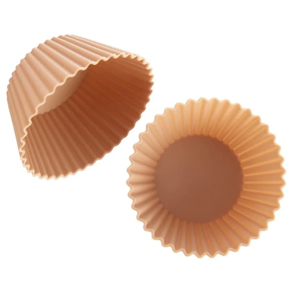 Muffinform - Silikoneforme - 6 Dele - 6,5 cm - Beige