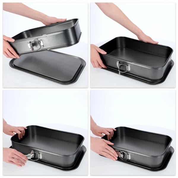Bageform - Rektangulær kageform - Metal - 35 x 24 cm
