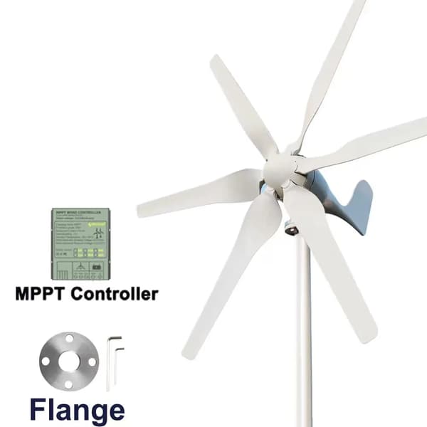Vindmølle - SP-3000 Vindgenerator - 3000W Effekt - 12V Offgrid System - Med MPPT Controller - Husstand Strømforsyning