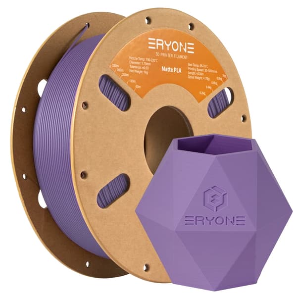 Filament til 3D-printer - PLA-filament - Mat - 1,75 mm - 1 kg - Solid - Blålilla