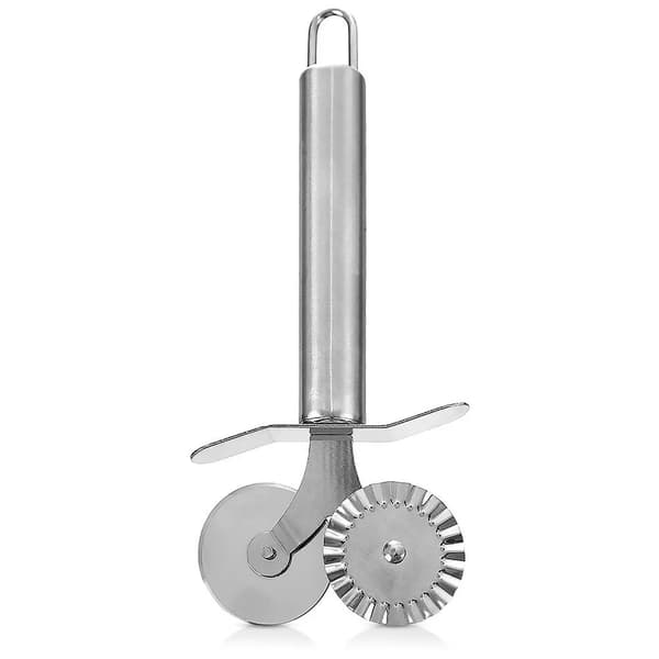 Pasta- og kageform - Dobbelt model - Rustfrit stål - 4 cm - LFGB-certificeret - Sølv