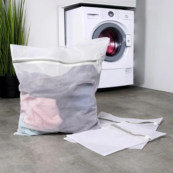 Vaskenet - Vaskeposer - 3-pak - Polyester - Hvide