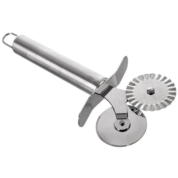 Pasta- og kageform - Dobbelt model - Rustfrit stål - 4 cm - LFGB-certificeret - Sølv