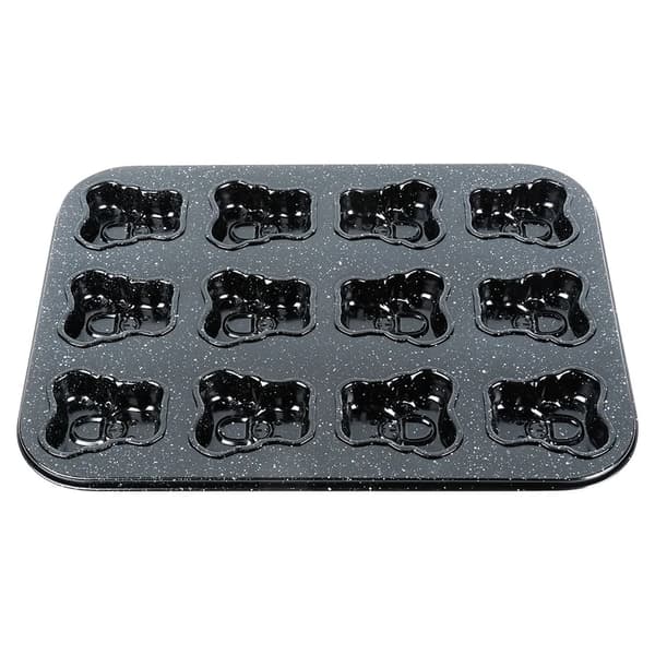 Granitbageform - Kageform - 35 x 26,5 cm - Metal - Sort