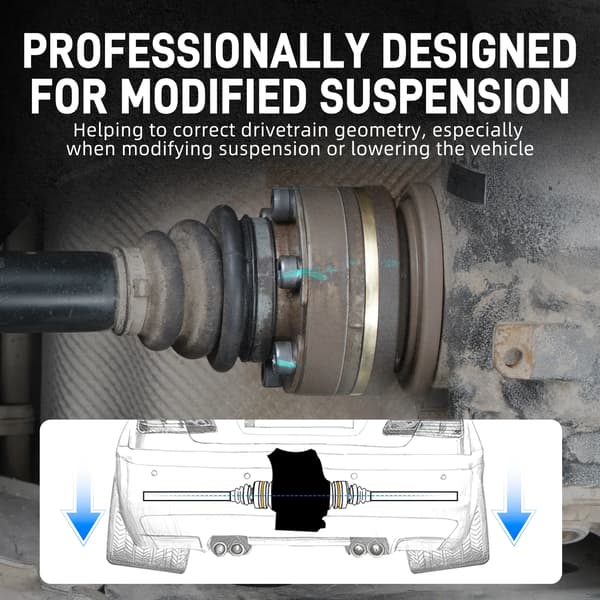 Drivaxeldistanskit - BMW E46 E90 E92 E91 E93 E36 E30 E85 - 6 mm - Stål - Galvaniserad - För 188-differential - Icke-M