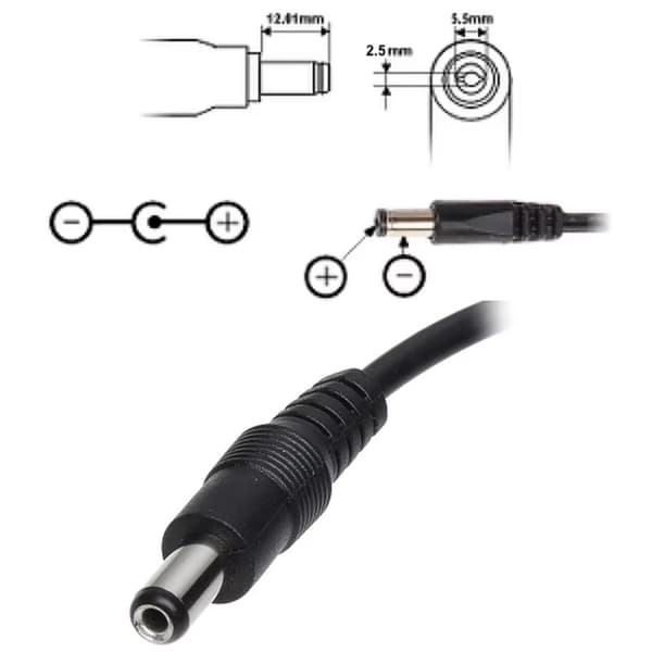 Strømforsyning - Vægadapter - 5 V DC - 2 A - 5,5 mm stik