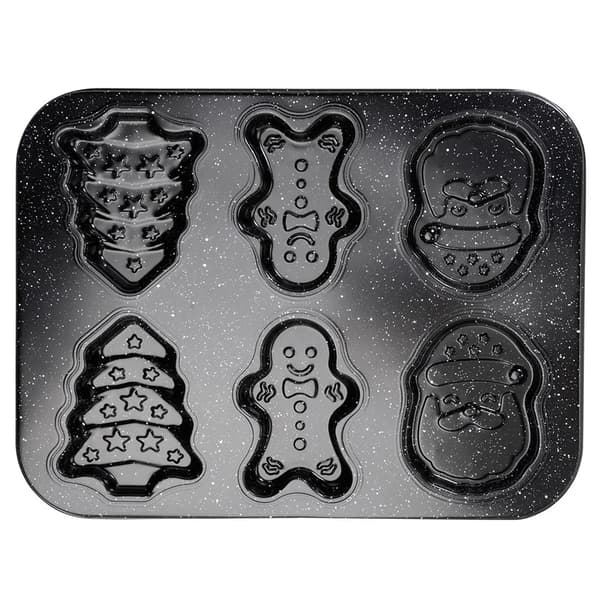 Granitbageform - Metalform - 35 x 26,5 x 2 cm - Sort