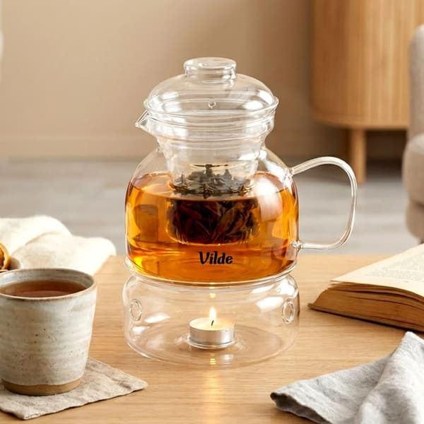 Tekande med tesil - Glaskande - 1,5 l