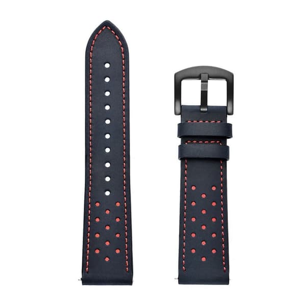 Läderarmband - Klockarmband för Forerunner 970 - Metallspänne - Midnattsblå