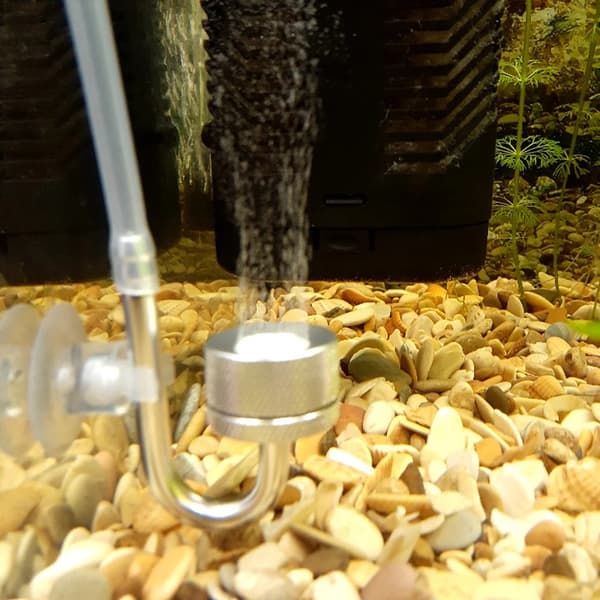 Akvarie-CO2-diffusor - Bubbelatomiserare - Sugkopp - För Växttillväxt - Silver