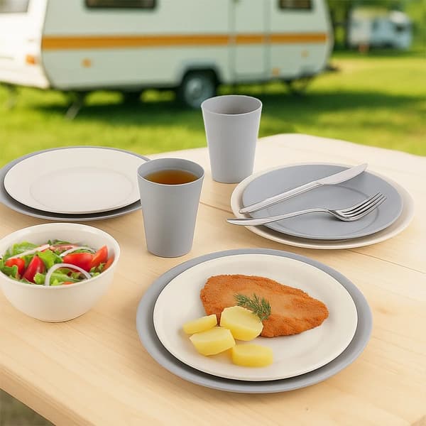 Plastikkrus - 6 stk. - 300 ml - Grå