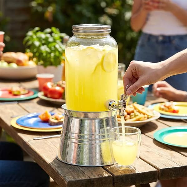 Drikkedispenser - Glasbeholder med tappehane - 3,2 l