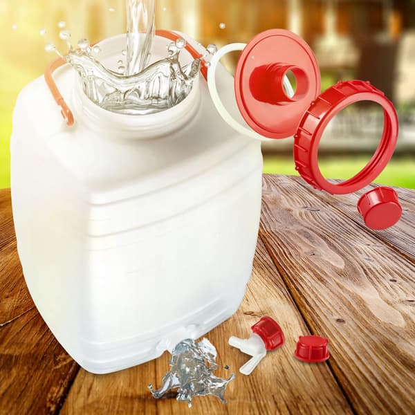 Vattendunk - Plastbehållare - 15 L - För Dricksvatten - Med Lock - CE-märkt