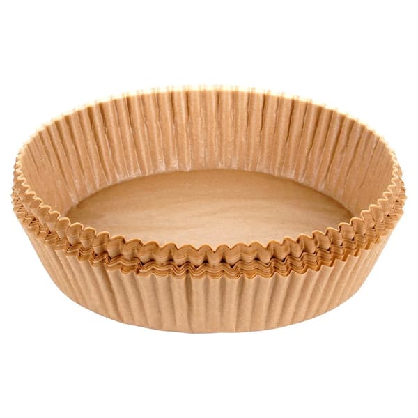 Airfryerpapir - Engangsforme - Papirindsatser - 19 cm - 100 stk.