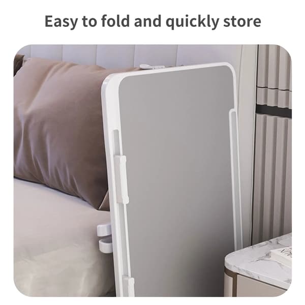 Laptopbord - Foldbart højdejusterbart sengebord - Aluminiumlegering - Til bærbare computere på 27,9–43,2 cm - Lysegrå