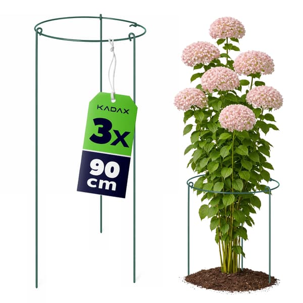 Växtstöd - Rund modell - 90 cm - 3-pack - Ljusgrön