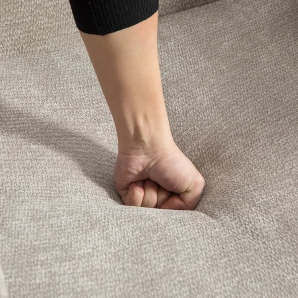 Modulär fåtölj - Enkelsits - Chenilleklädsel - 30D elastiskt skum - Halkfri undersida - Modern stil - Grå
