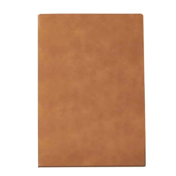 Læder notesbog - A5 kontorjournal - Linjerede Sider - 160 Sider - Dagbog Og Studie Notesbog - Gul