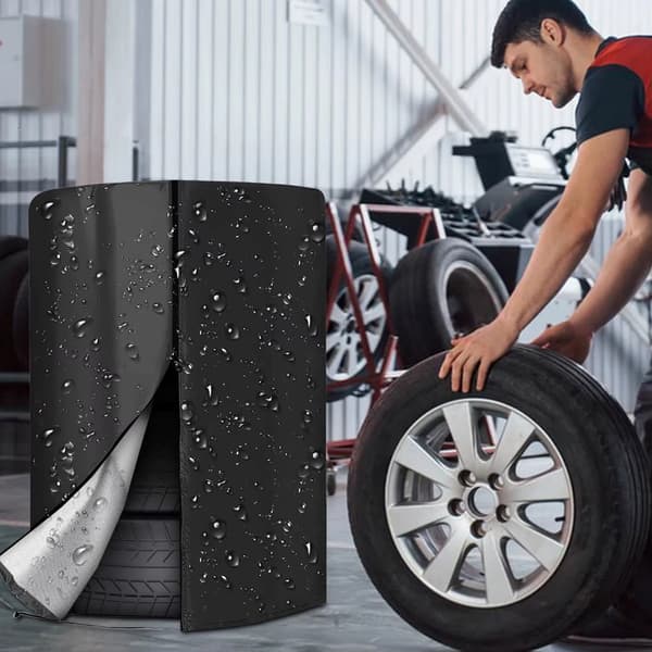 Däckväskor - 2-pack - Universella däcköverdrag - Skyddshöljen för 4 däck